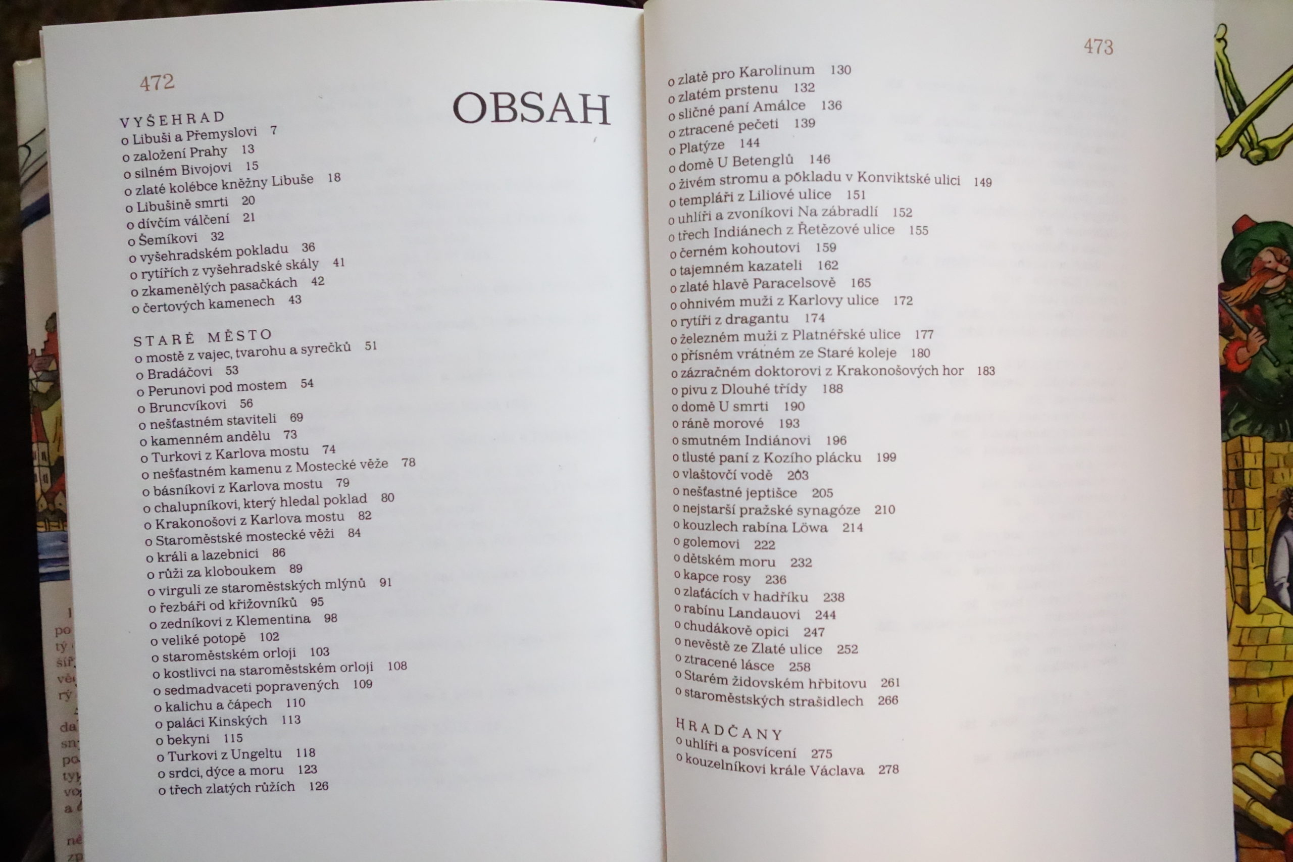 3262,obsah I,Pražské pověsti